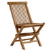 Vienna Outdoor Patio Teak Wood Folding Dining Chairs Set of 4 Natural