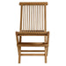 Vienna Outdoor Patio Teak Wood Folding Dining Chairs Set of 4 Natural