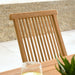 Vienna Outdoor Patio Teak Wood Folding Dining Chairs Set of 4 Natural