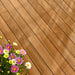 Vienna Outdoor Patio Teak Wood Extendable Dining Table Natural