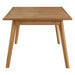 Vienna Outdoor Patio Teak Wood Extendable Dining Table Natural