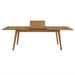 Vienna Outdoor Patio Teak Wood Extendable Dining Table Natural