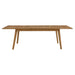 Vienna Outdoor Patio Teak Wood Extendable Dining Table Natural