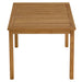 Vienna 34" Square Outdoor Patio Teak Wood Dining Table Natural