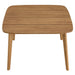 Vienna 46" Square Outdoor Patio Teak Wood Dining Table Natural