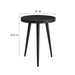 Modway Chiro Round Wood Side Table Living Room Furniture in Black - Detail View