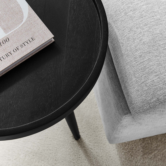 Modway Chiro Round Wood Side Table Living Room Furniture - Close-Up