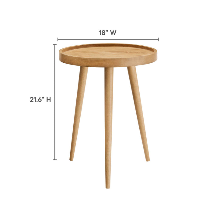 Modway Chiro Round Wood Side Table Living Room Furniture - View 10