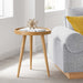 Modway Chiro Round Wood Side Table Living Room Furniture - Installation View