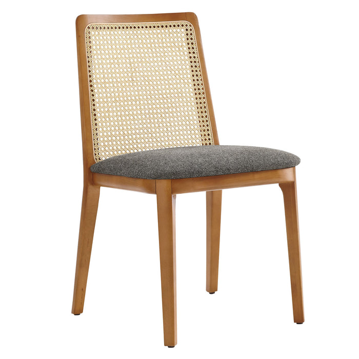 Monarch Beech Wood and Rattan Dining Side Chair