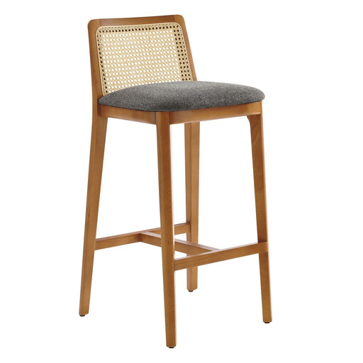 Modway Monarch Wood and Rattan Bar Stool Living Room Furniture - View 44