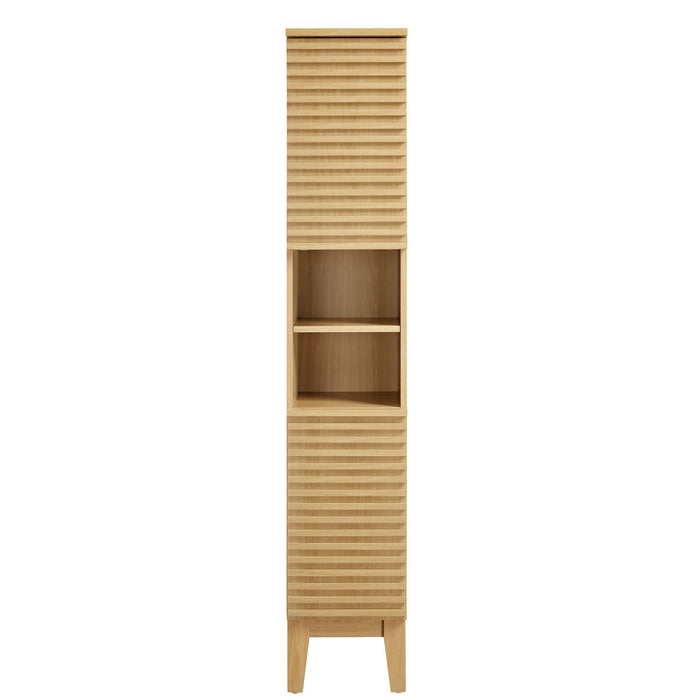 Render Tall Narrow Bathroom Storage Cabinet