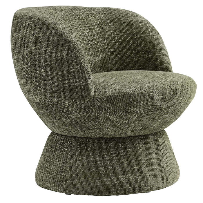Vesta  Chenille Fabric Upholstered Swivel Chair