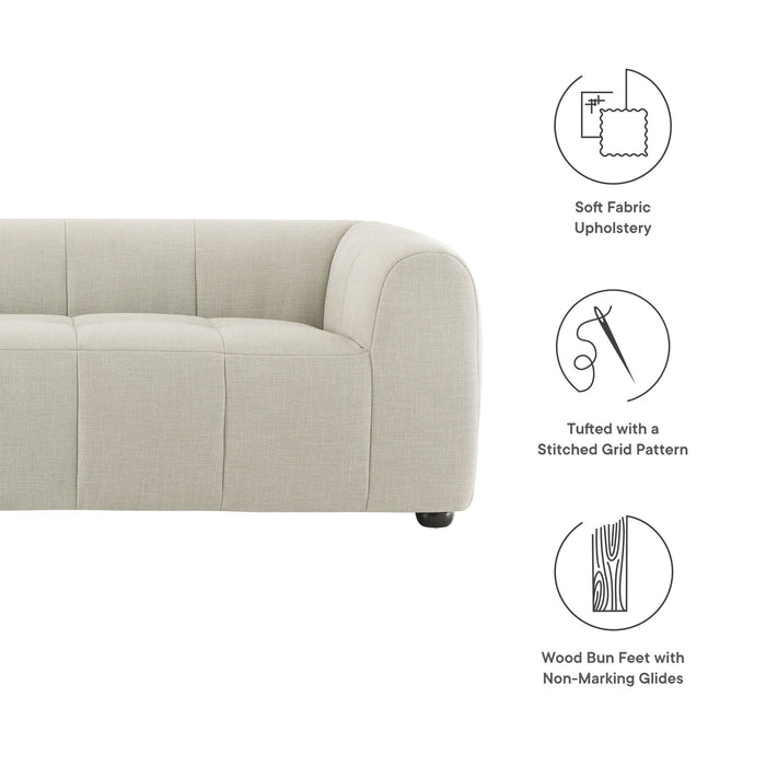 Liana   Upholstered Fabric Sofa - detail close-up