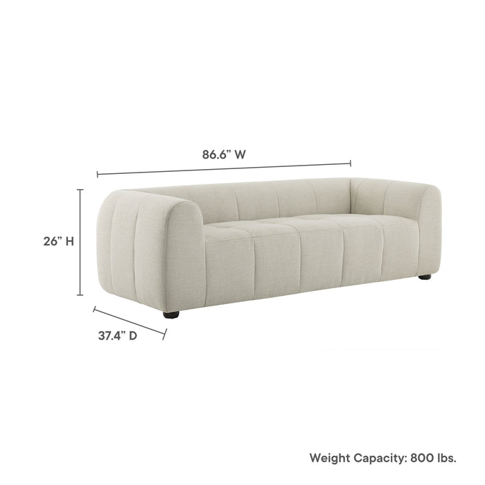 Liana   Upholstered Fabric Sofa - in lifestyle setting