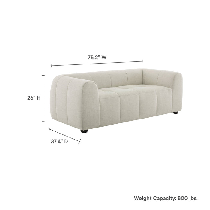 Liana Upholstered Fabric Loveseat - view 21