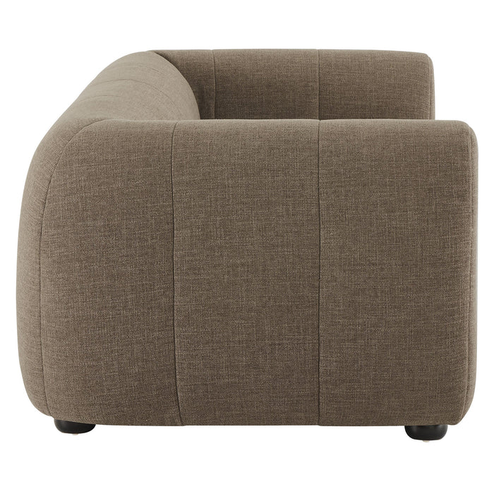 Liana Upholstered Fabric Loveseat - detail close-up