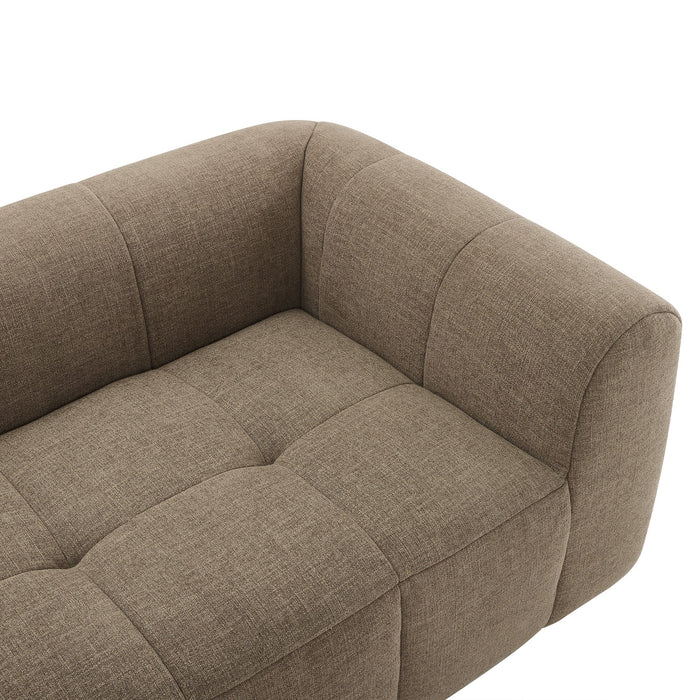 Liana Upholstered Fabric Loveseat - lifestyle in-use