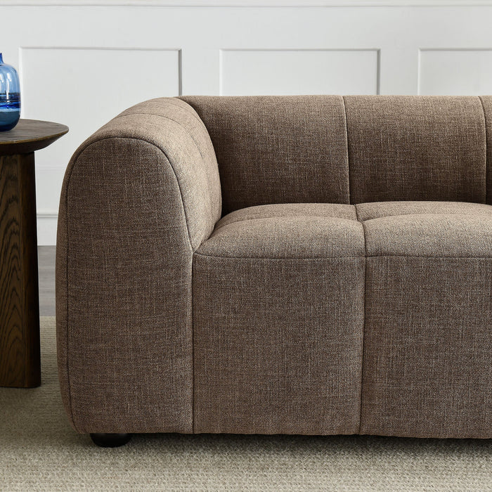 Liana Upholstered Fabric Loveseat - feature highlight