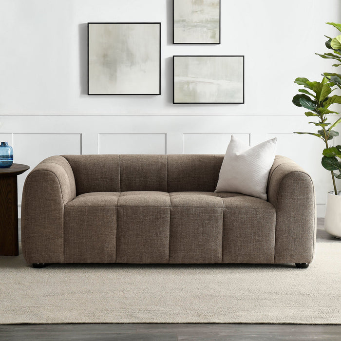 Liana Upholstered Fabric Loveseat - alternate view