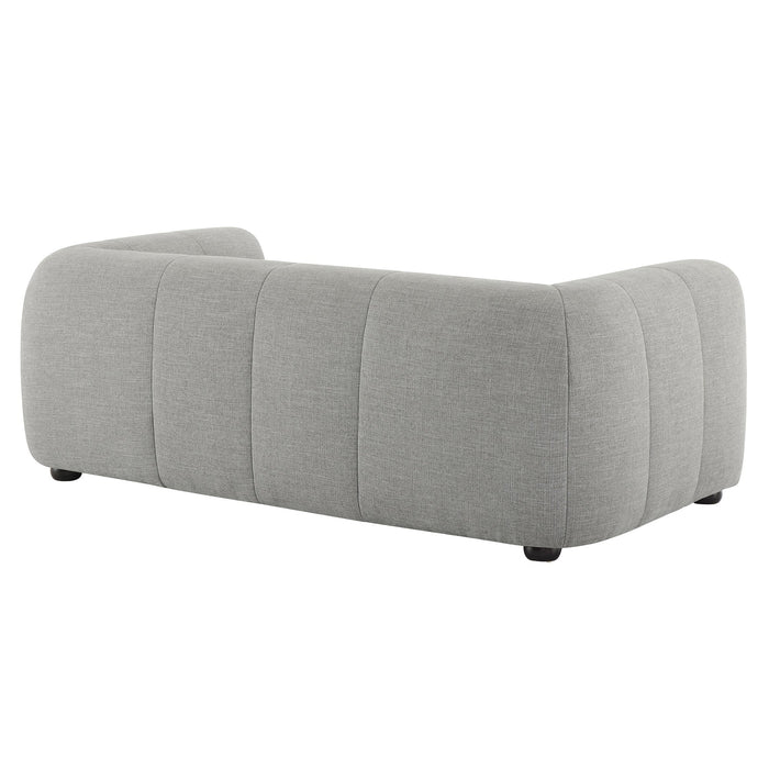 Liana Upholstered Fabric Loveseat - installation view