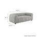 Liana Upholstered Fabric Loveseat - interior view