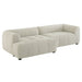 Liana  Left-Facing Upholstered Fabric Modular Sofa with Chaise - alternate angle view