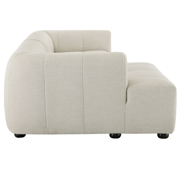 Liana  Left-Facing Upholstered Fabric Modular Sofa with Chaise - view 6
