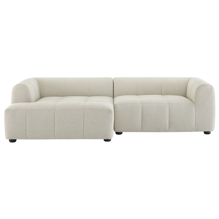 Liana  Left-Facing Upholstered Fabric Modular Sofa with Chaise - view 8