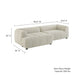 Liana  Left-Facing Upholstered Fabric Modular Sofa with Chaise - in lifestyle setting