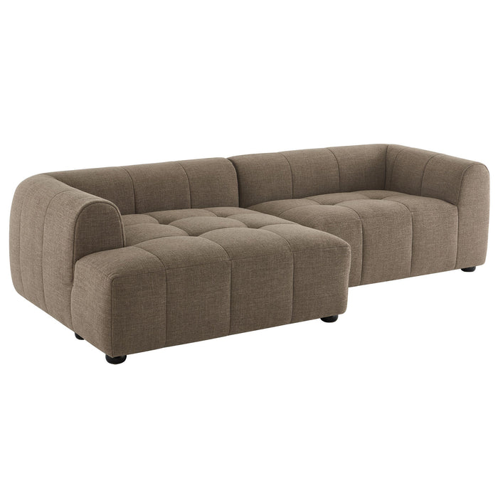 Liana  Left-Facing Upholstered Fabric Modular Sofa with Chaise - view 10