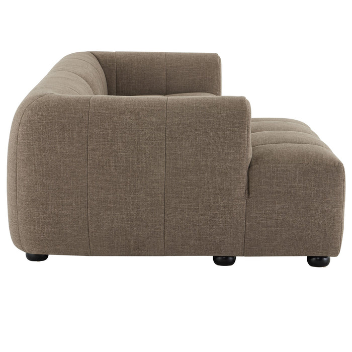 Liana  Left-Facing Upholstered Fabric Modular Sofa with Chaise - view 14