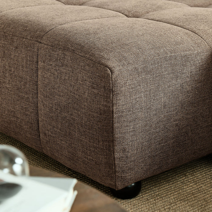 Liana  Left-Facing Upholstered Fabric Modular Sofa with Chaise - view 13