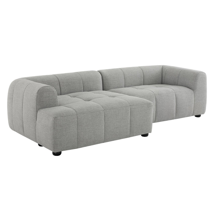 Liana  Left-Facing Upholstered Fabric Modular Sofa with Chaise - view 18