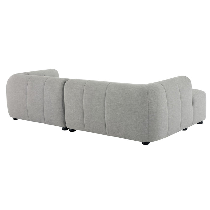 Liana  Left-Facing Upholstered Fabric Modular Sofa with Chaise - view 23