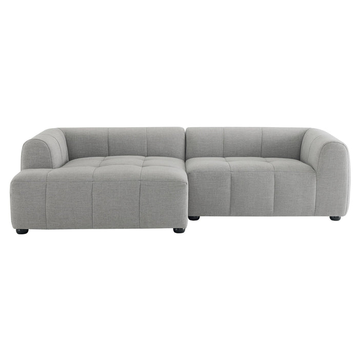 Liana  Left-Facing Upholstered Fabric Modular Sofa with Chaise - view 24