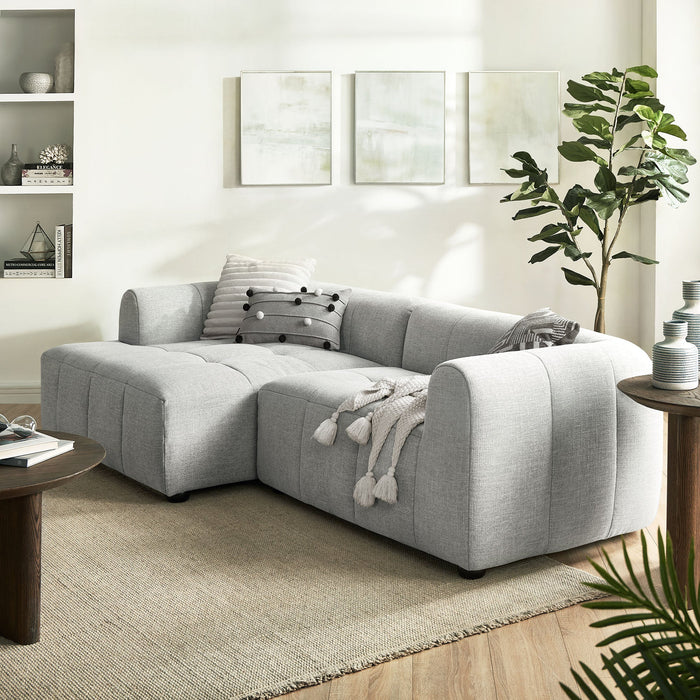 Liana  Left-Facing Upholstered Fabric Modular Sofa with Chaise - view 17