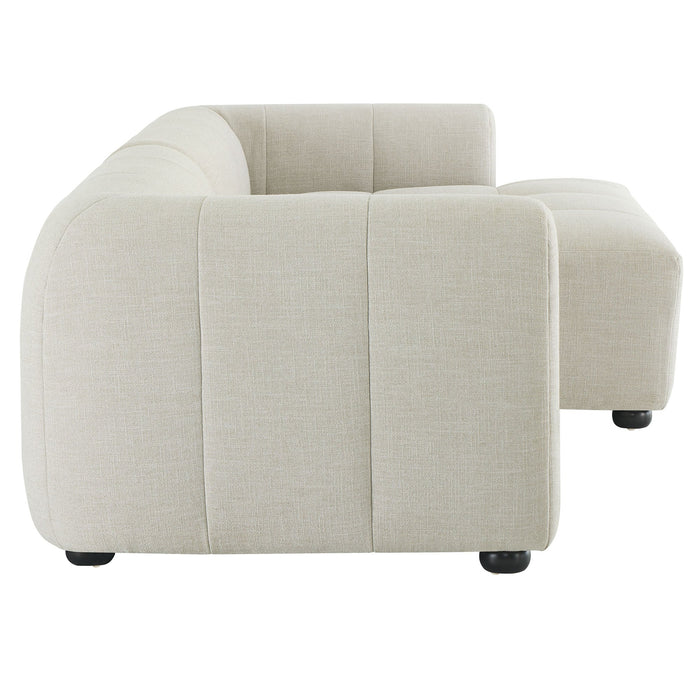 Liana  Right-Facing Upholstered Fabric Modular Sofa with Chaise - view 6