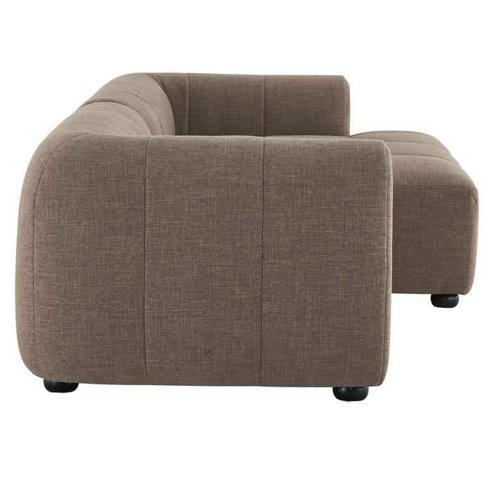 Liana  Right-Facing Upholstered Fabric Modular Sofa with Chaise - view 14