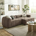 Liana  Right-Facing Upholstered Fabric Modular Sofa with Chaise - view 9