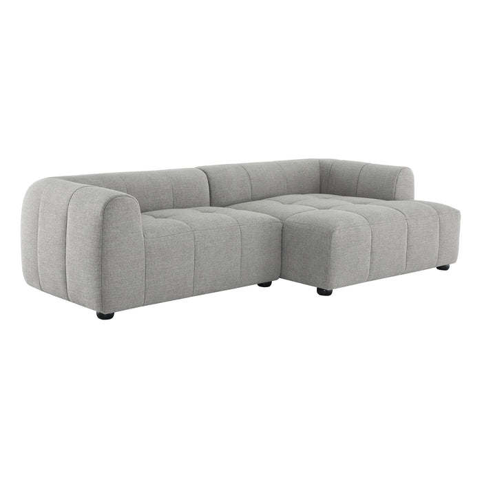 Liana  Right-Facing Upholstered Fabric Modular Sofa with Chaise - view 18