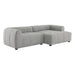 Liana  Right-Facing Upholstered Fabric Modular Sofa with Chaise - view 18
