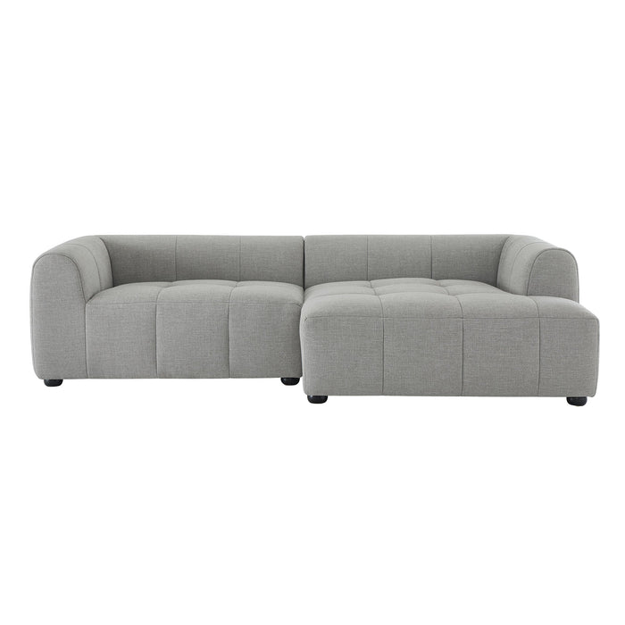 Liana  Right-Facing Upholstered Fabric Modular Sofa with Chaise - view 24