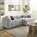 Liana  Right-Facing Upholstered Fabric Modular Sofa with Chaise - view 17