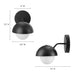 Eclipse Globe Wall Sconce - view 5
