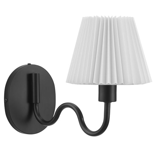 Wave Squiggle Arm Wall Sconce - alternate angle view