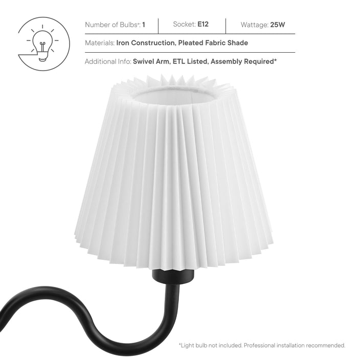 Wave Squiggle Arm Wall Sconce - in lifestyle setting