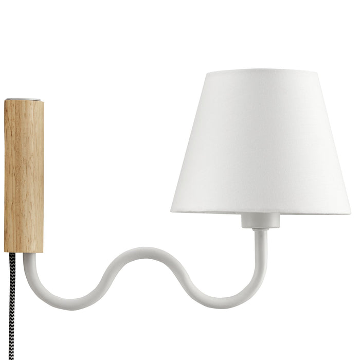 Sunlit Squiggle Arm Wall Sconce - alternate angle view