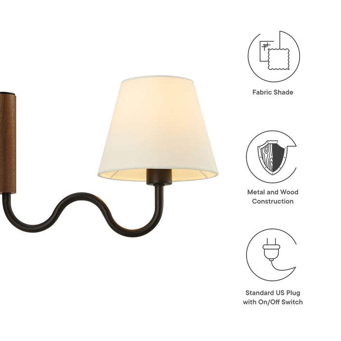 Sunlit Squiggle Arm Wall Sconce - view 15
