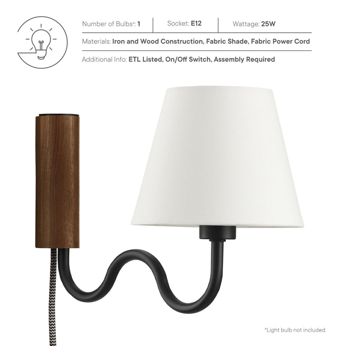 Sunlit Squiggle Arm Wall Sconce - view 14